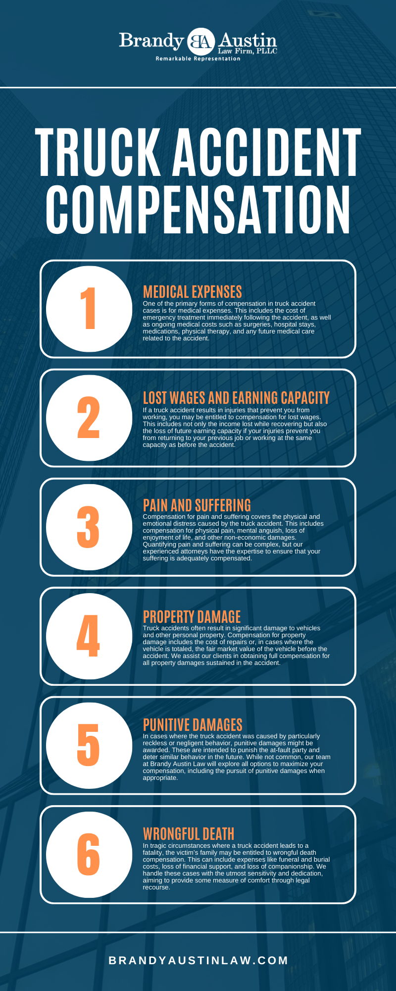Truck Accident Compensation Infographic